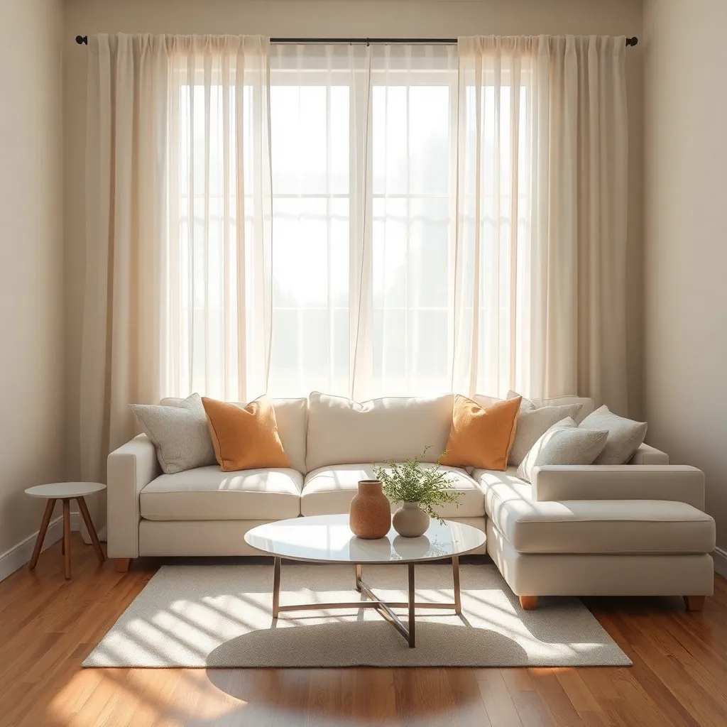 Layered Sheer Panels (Softened Light and Privacy)