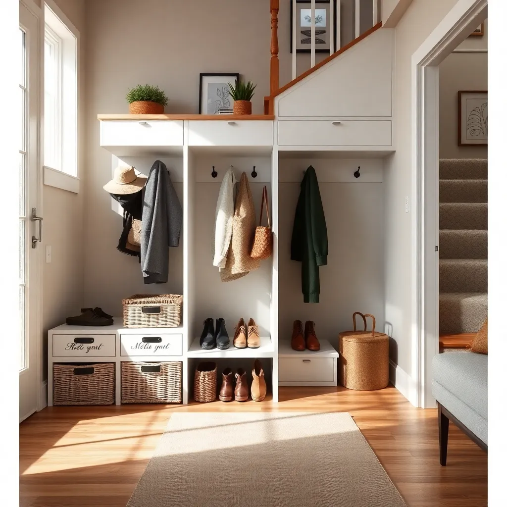 Coat and Shoe Cubby (Efficient Entryway Organization)