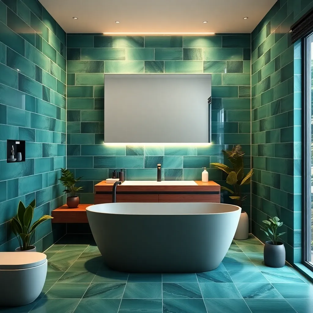 Highlight with LED Tile Lighting