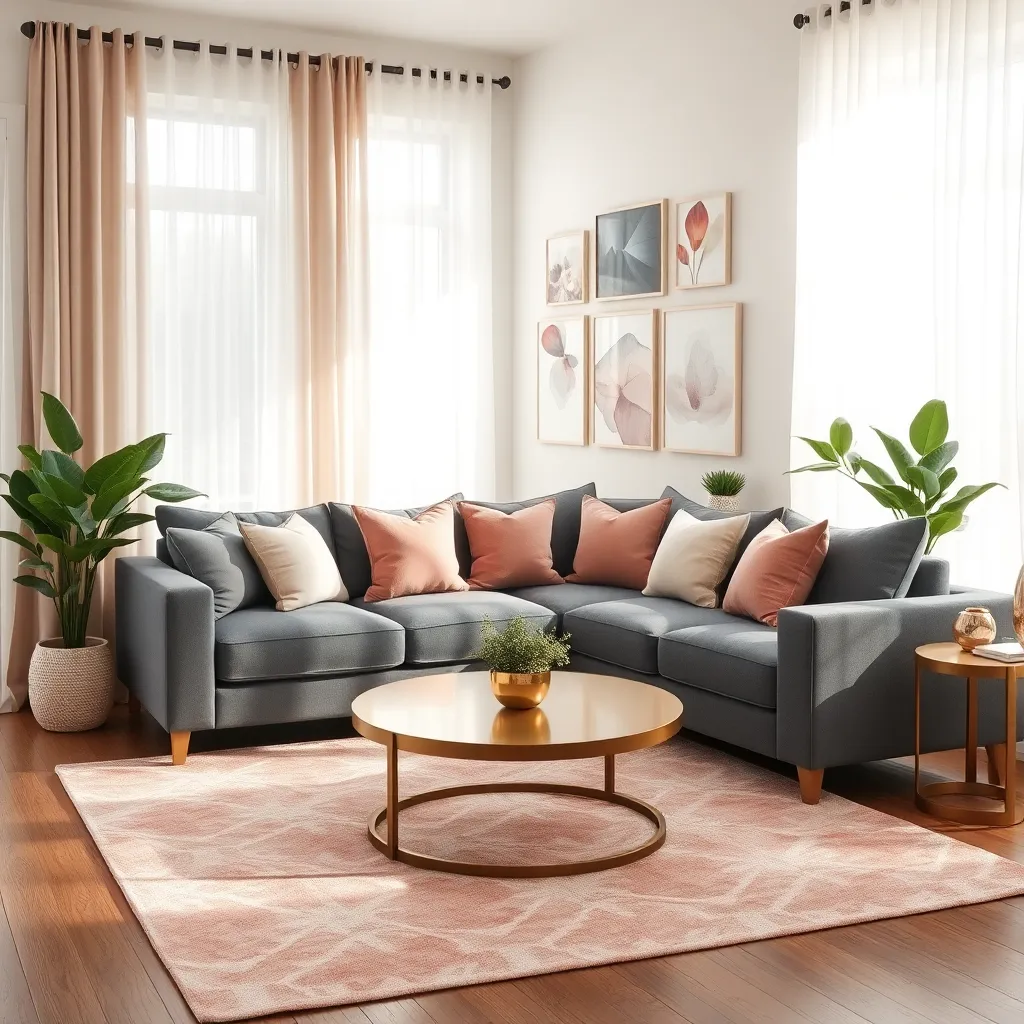 Slate Gray & Dusty Rose (Romantic Contrast)