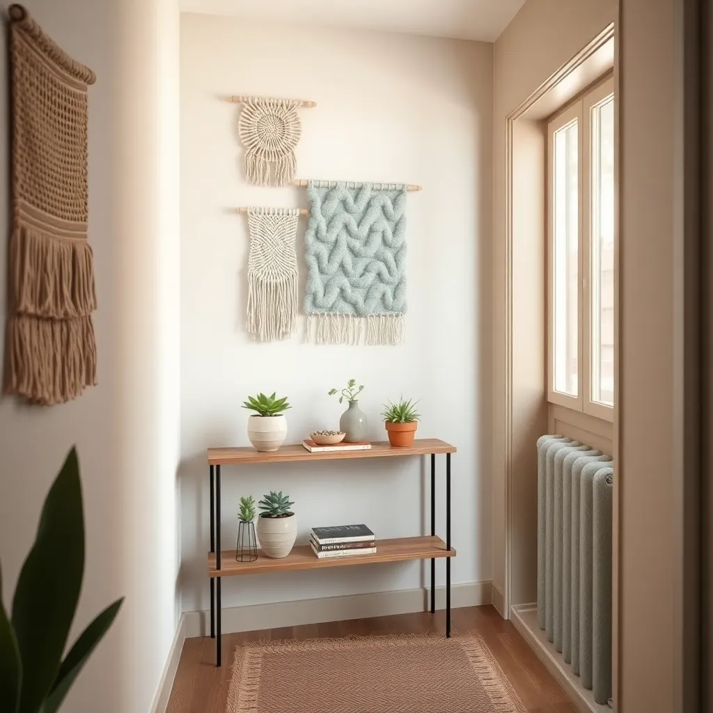 Add Textured Fabric Wall Hangings
