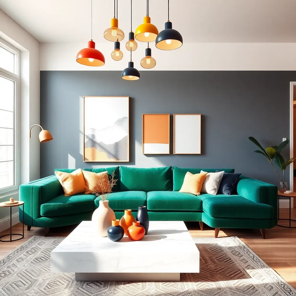 Utilize Color in Lighting Fixtures