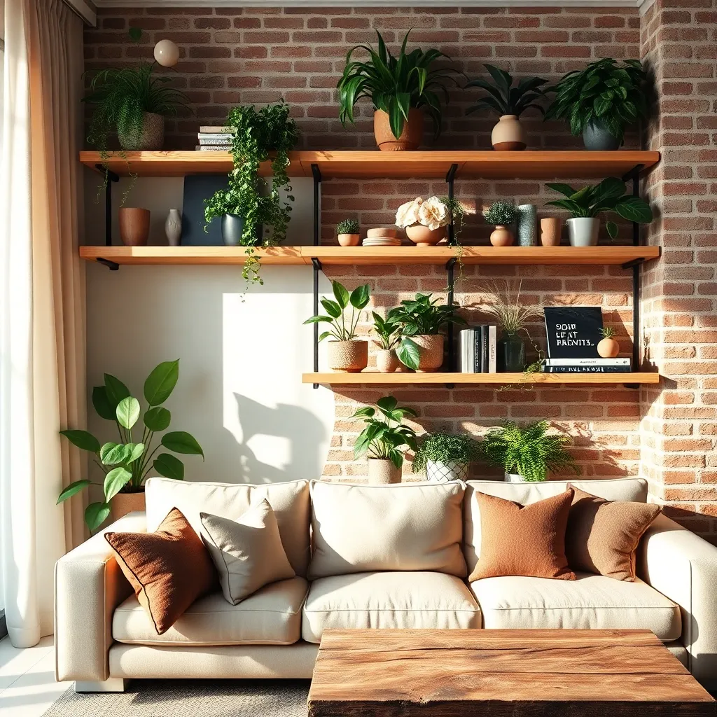 Incorporate Plants into Shelving