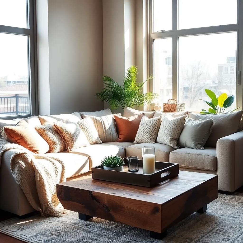 Add Textured Throw Pillows