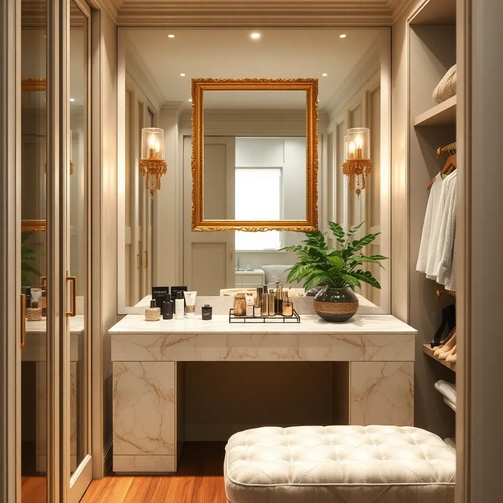 Crafting a Luxurious Vanity Area