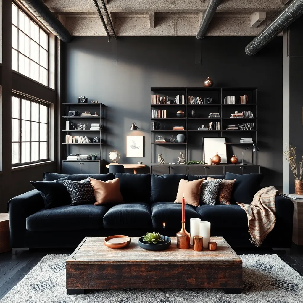 Jet Black & Copper (Industrial Chic)