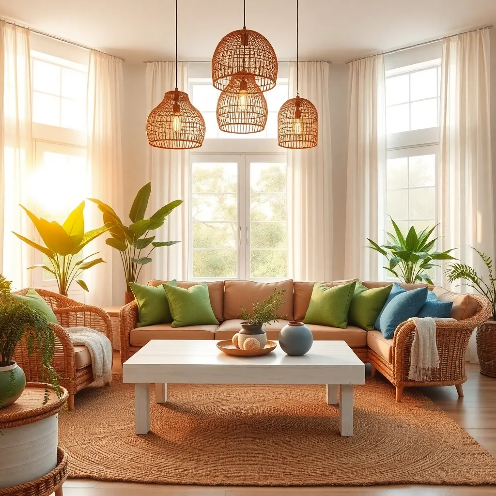 Bamboo Pendant Lights (Ambient Lighting & Natural Elegance)