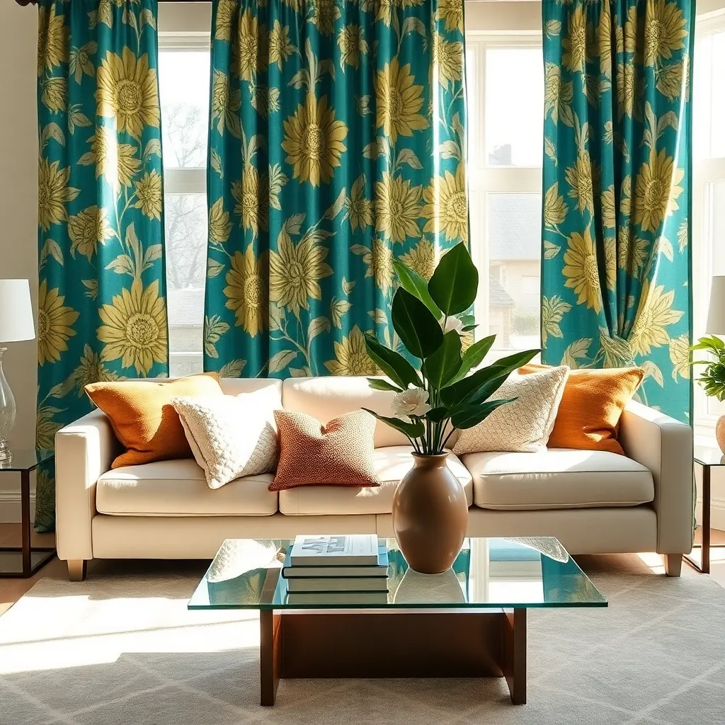 Incorporating Bold Patterned Drapes