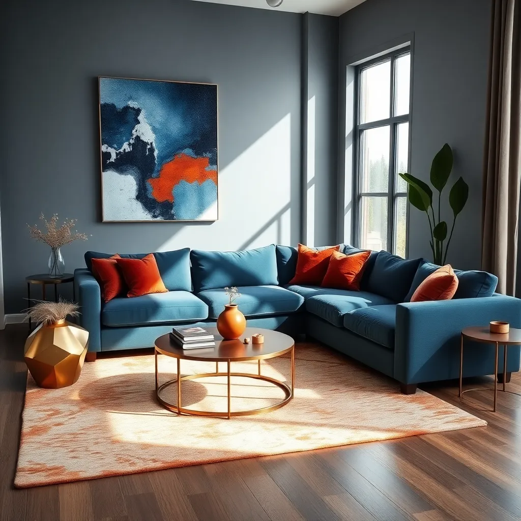 Steel Blue & Rust (Contemporary Edge)