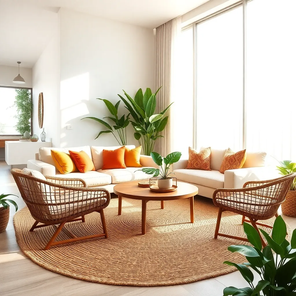 Woven Jute Rugs (Grounding Earthy Texture)