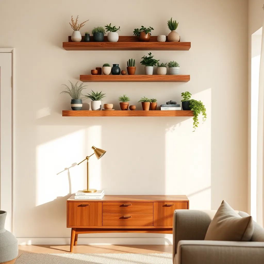 Reclaimed Wood Shelves (Eco-Friendly Storage)