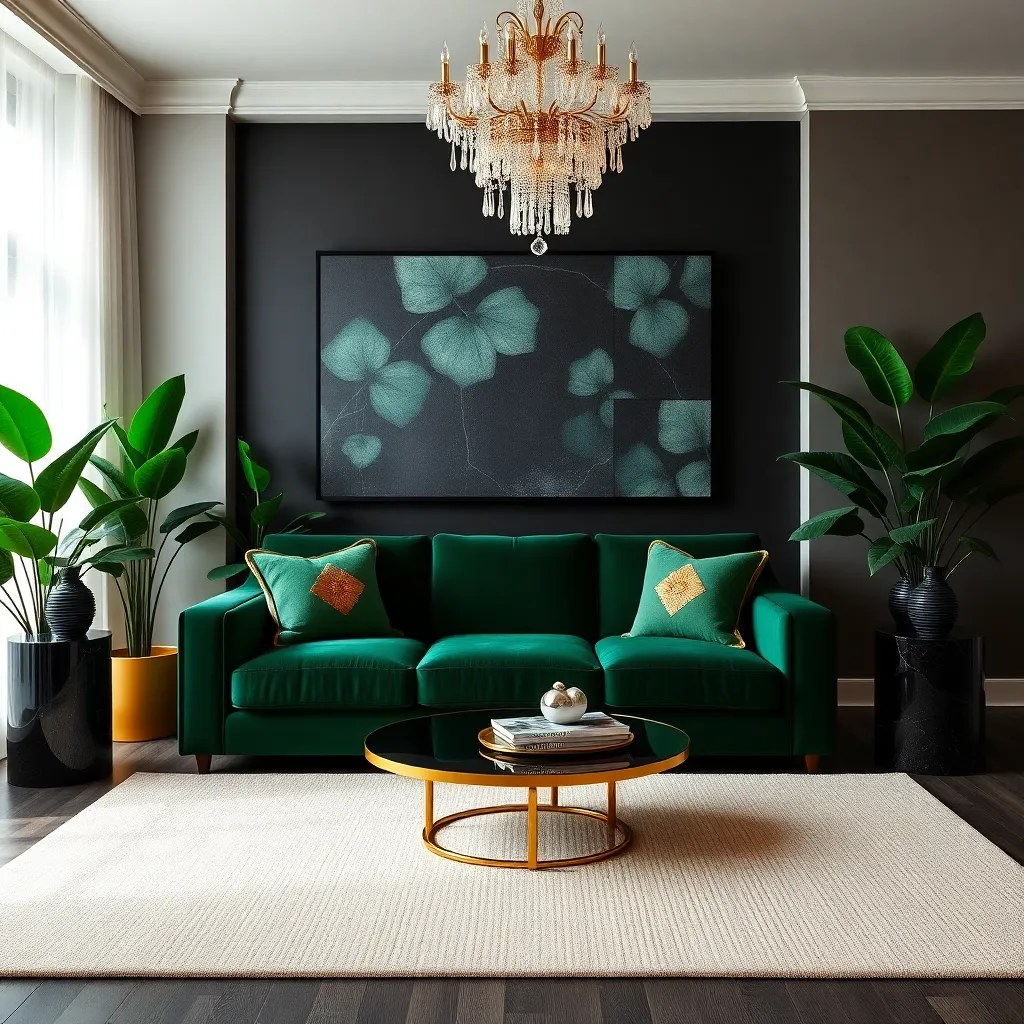 Emerald Green & Ebony (Lush Sophistication)