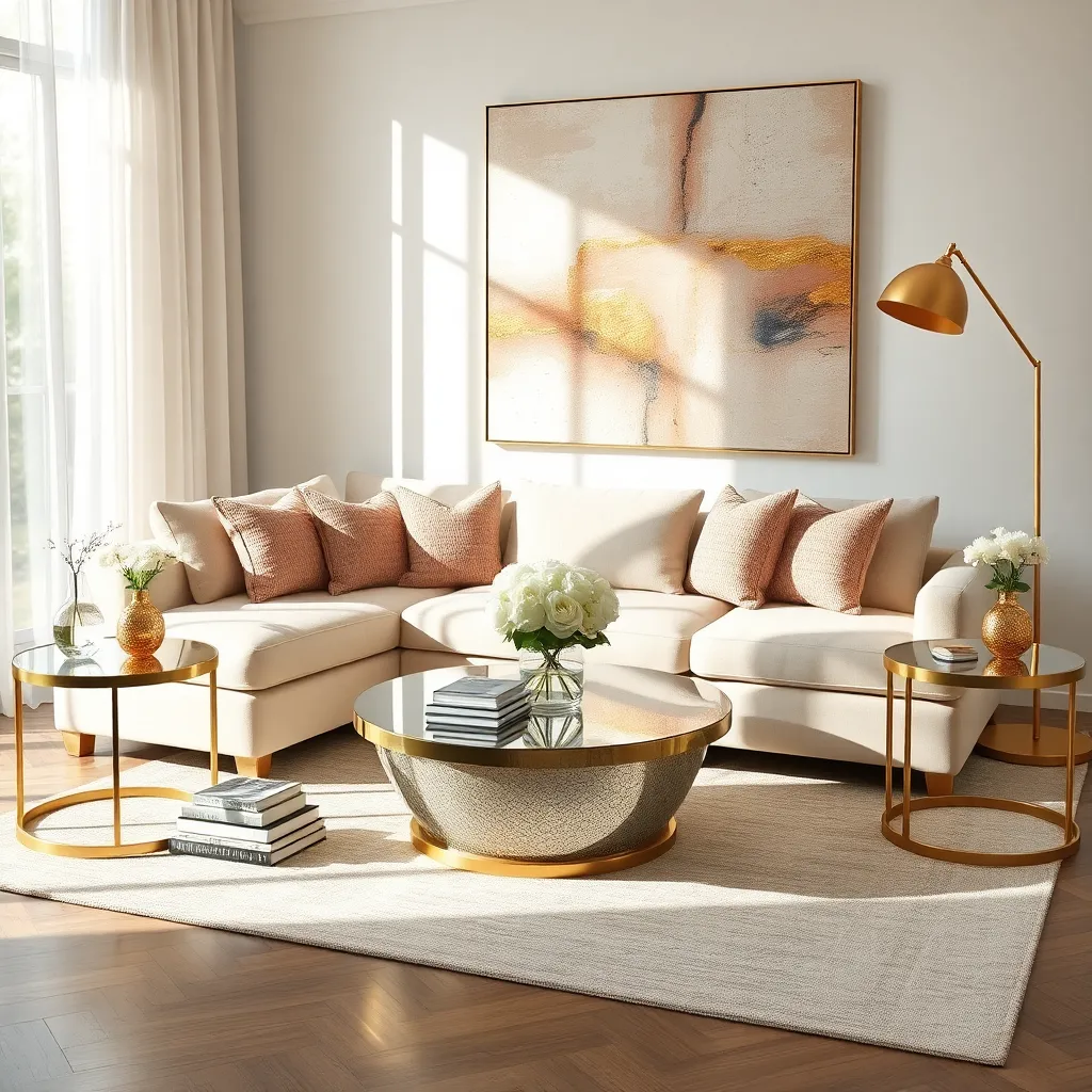 Integrating Luxurious Metallic Accents