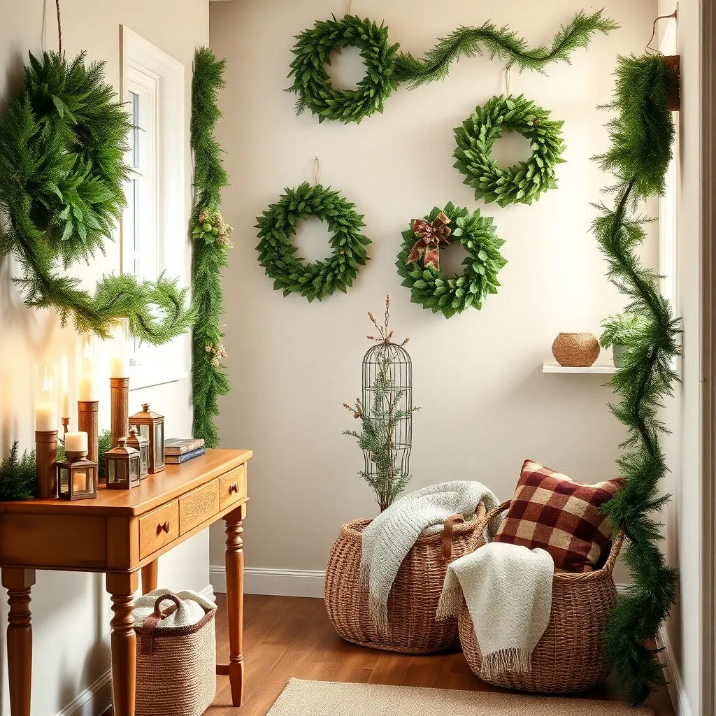 Display Seasonal Wreaths and Garlands