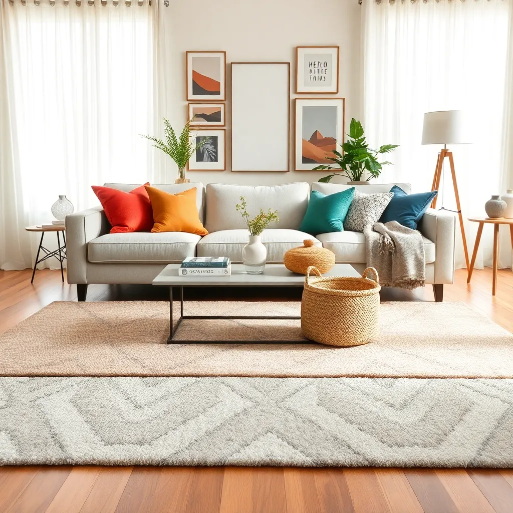 Add Texture with Layered Rugs