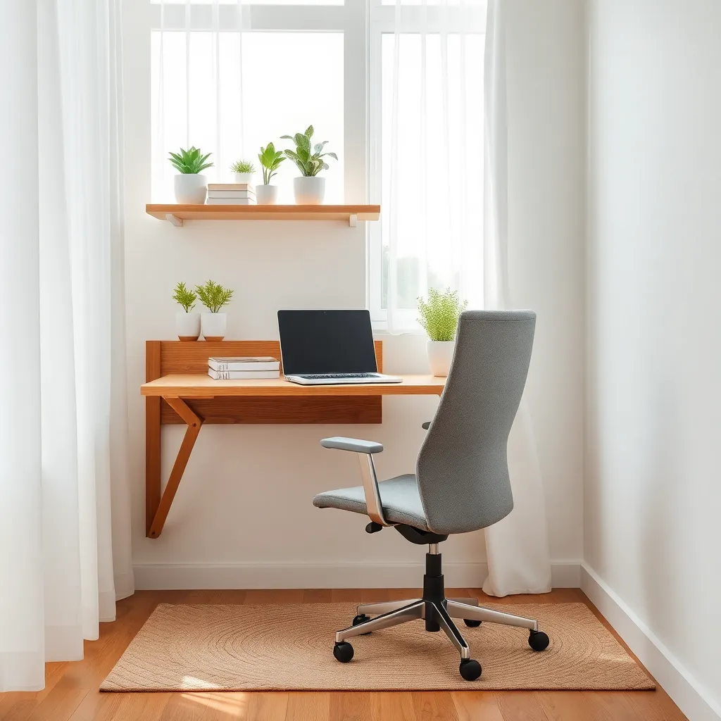 Install Wall-Mounted Foldable Desks