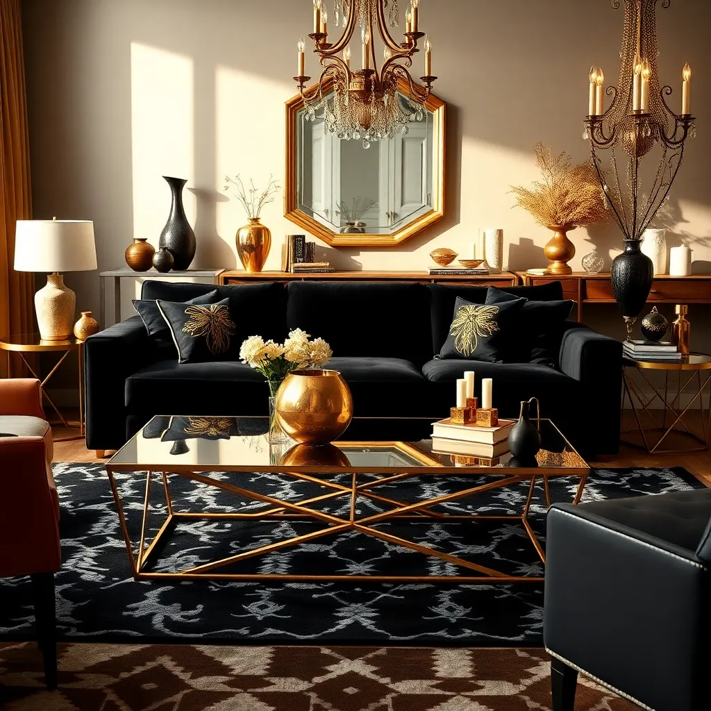 Embrace Black and Gold Palette