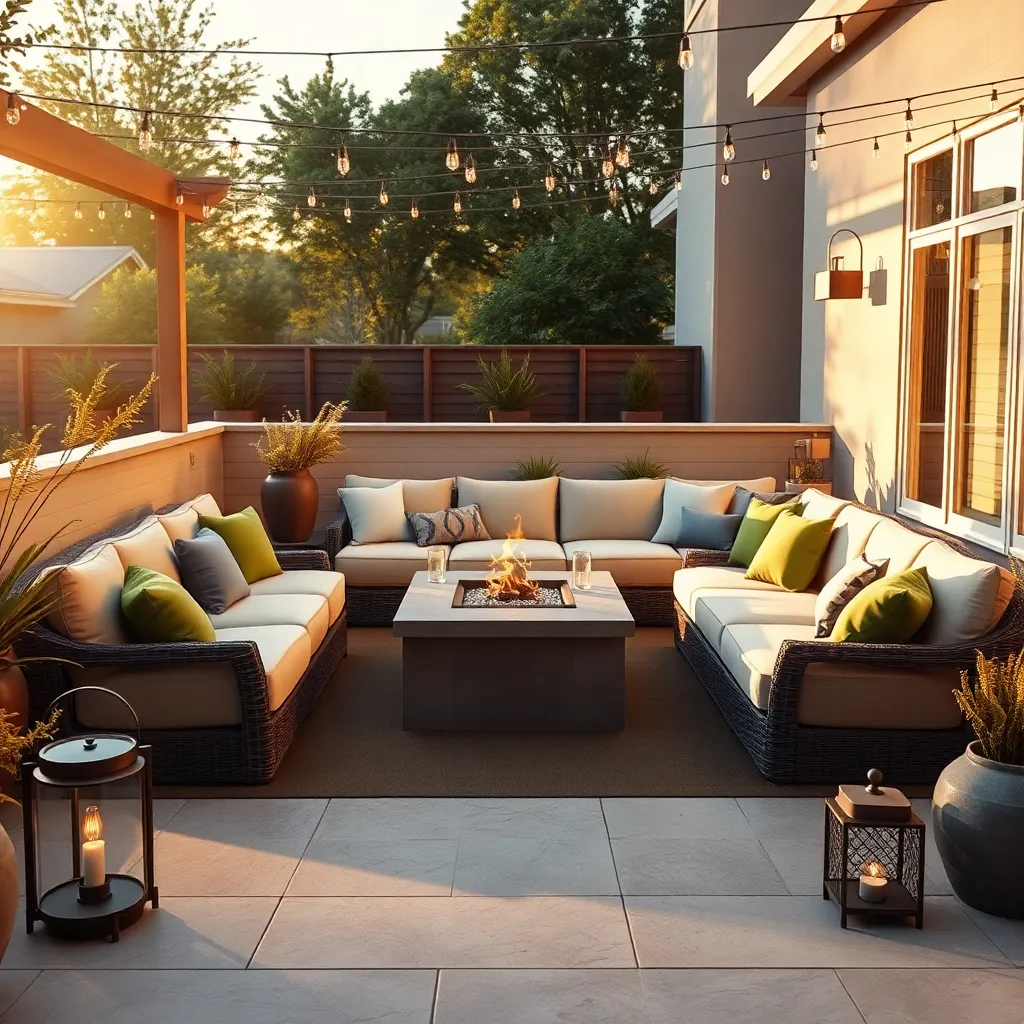 Modular Outdoor Seating (Flexible Arrangements)