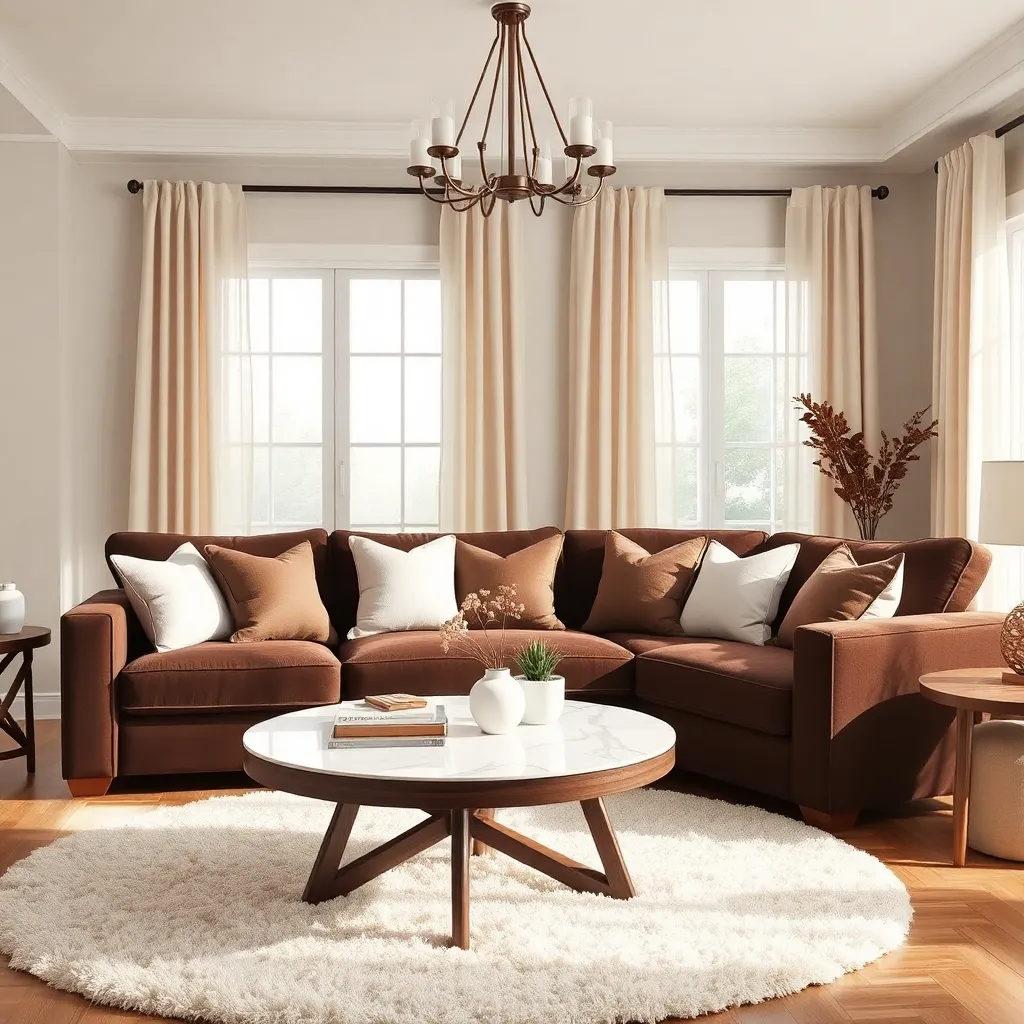 Chocolate Brown & Creamy Ivory (Cozy Elegance)