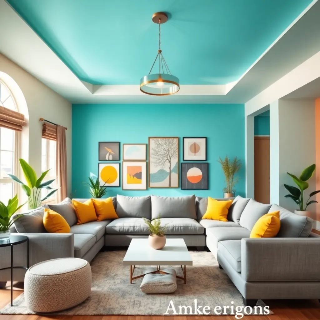 Vibrant Color Splash Ceilings