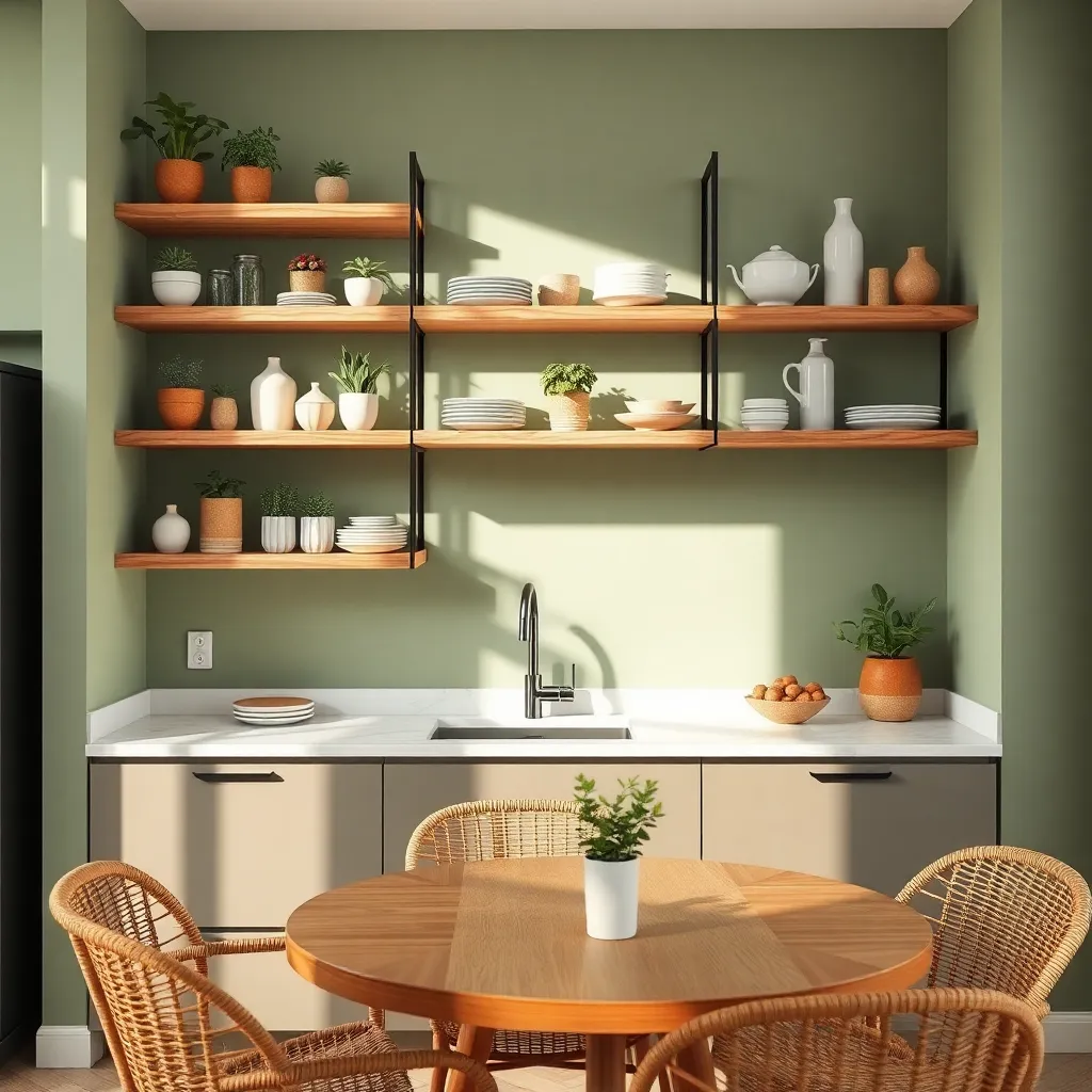 Integrate Shelving with Wall Color
