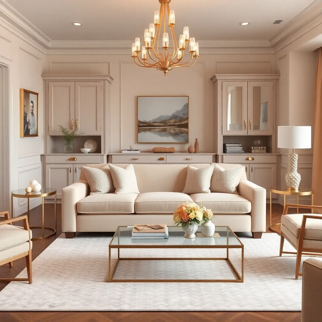 Gold Hardware Details (Understated Opulence and Contrast)