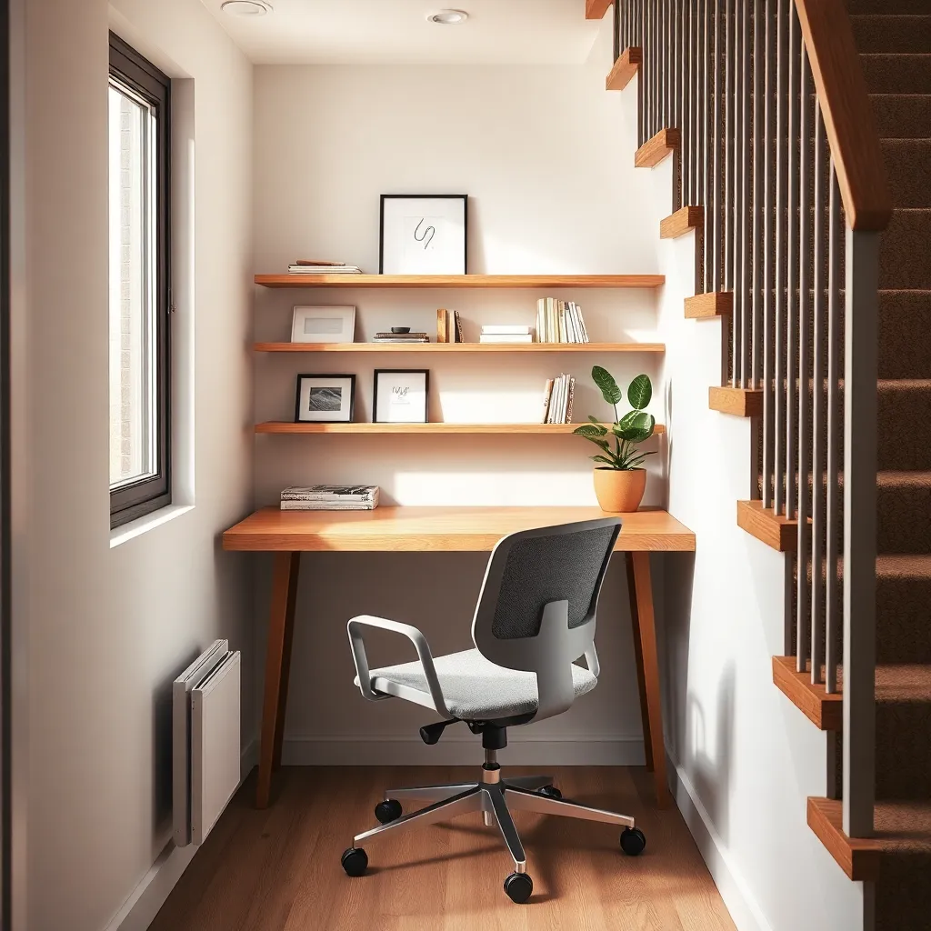 Compact Home Office (Seamless Work-from-Home Setup)