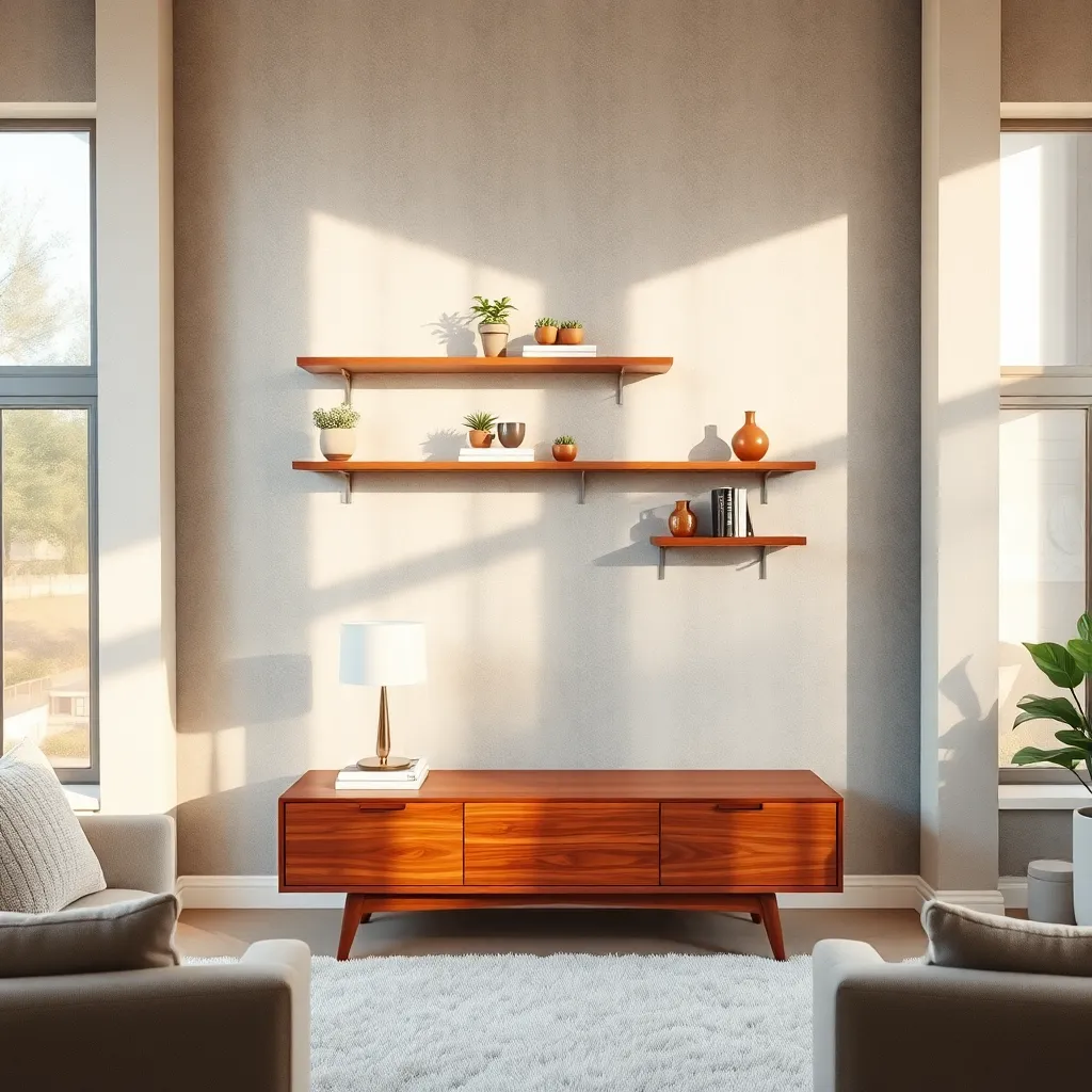Opt for Floating Shelf Designs