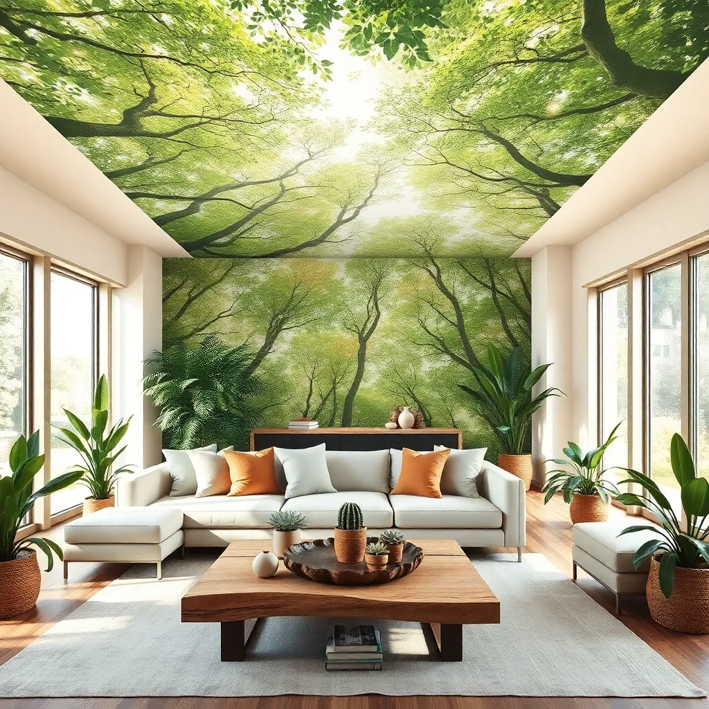 Nature-Inspired Murals (Organic Serenity)