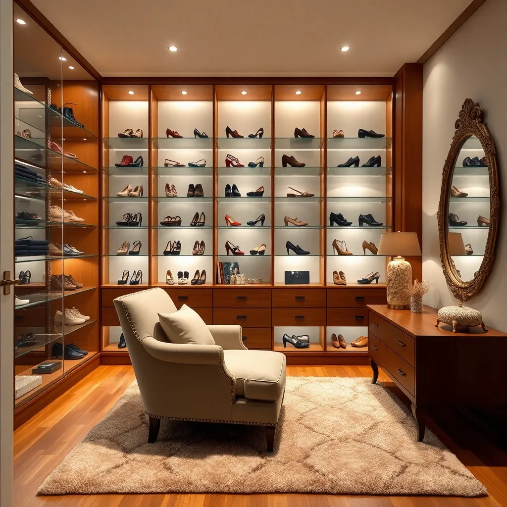 Built-In Shoe Display (Showcase and Accessibility)