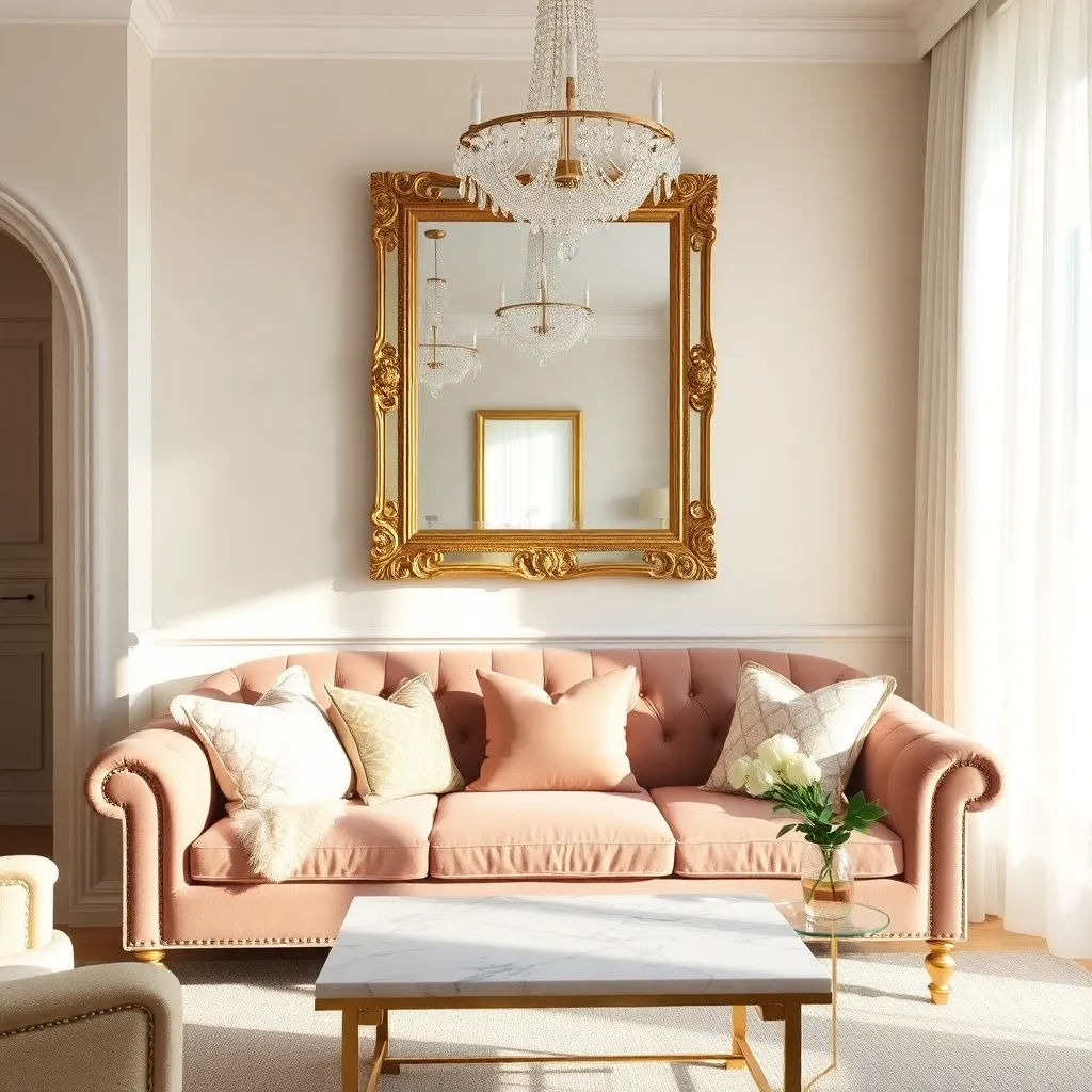 Ornate Mirror Frames (Reflective Beauty and Space Expansion)