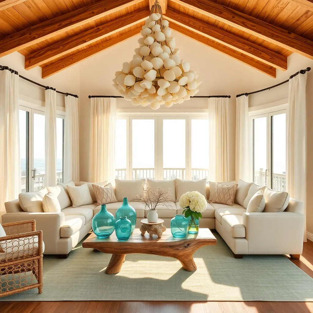 Seashell Chandeliers (Ocean-Inspired Glamour)