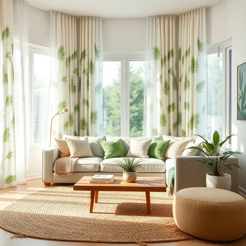 Palm Frond Curtains (Lush Privacy & Softness)
