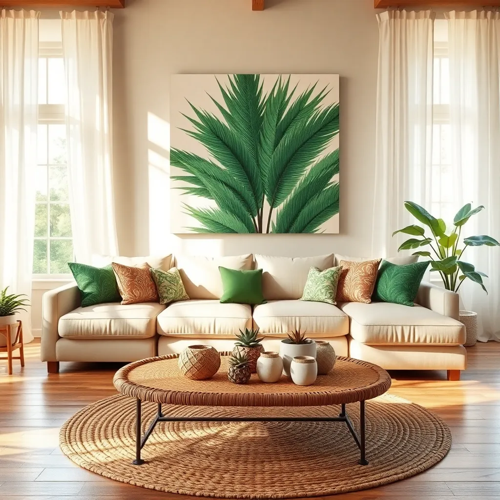 Showcasing Tropical Artwork
