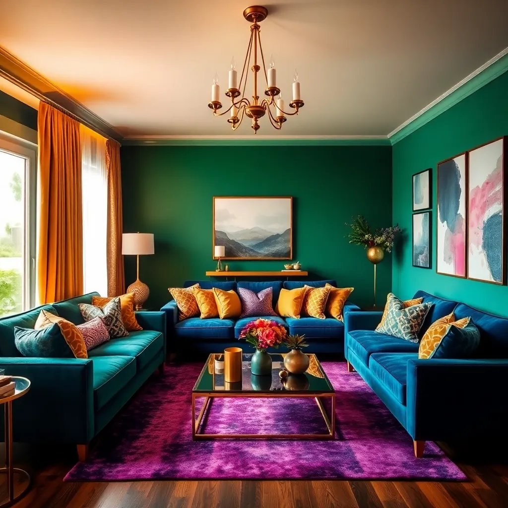 Dramatic Jewel-Toned Interiors