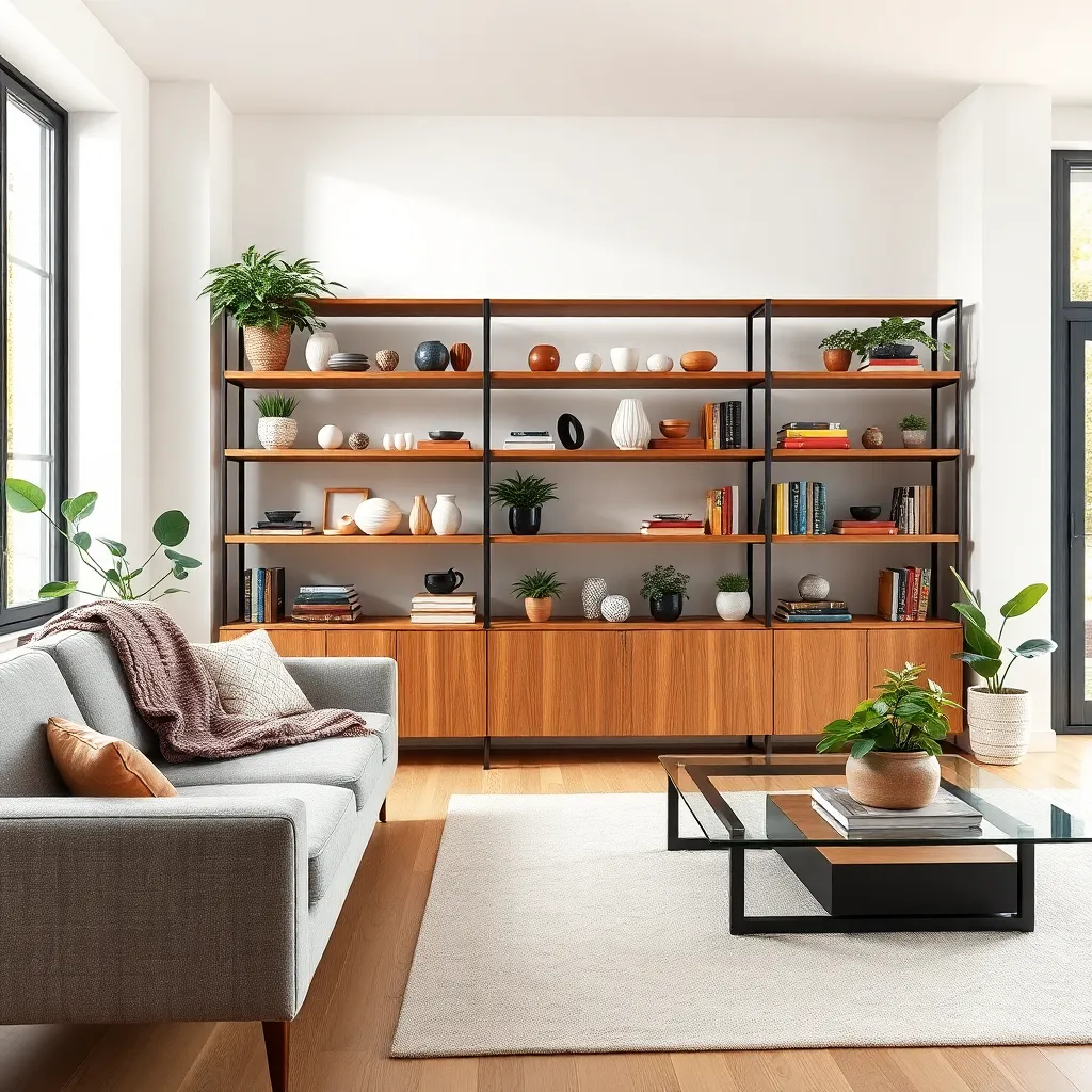 Utilize Open Shelving Display