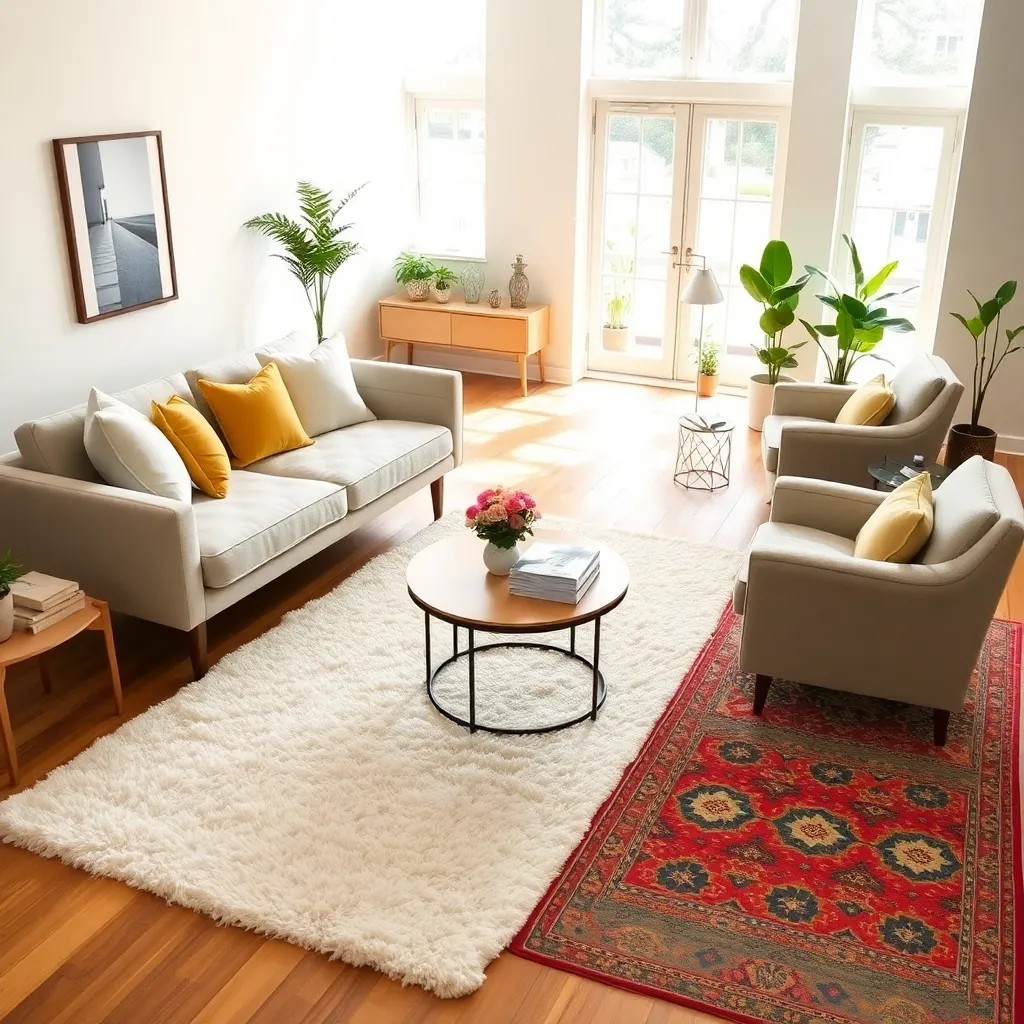 Use Rugs to Define Space