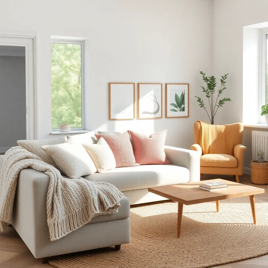 Accent with Cozy Textures and Colors