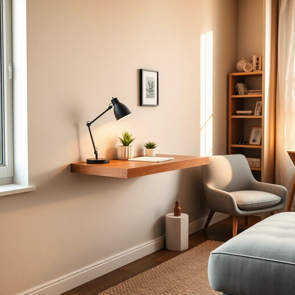 Install Floating Wall Desks