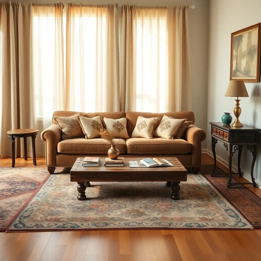 Layering with Antique Rugs and Fabrics