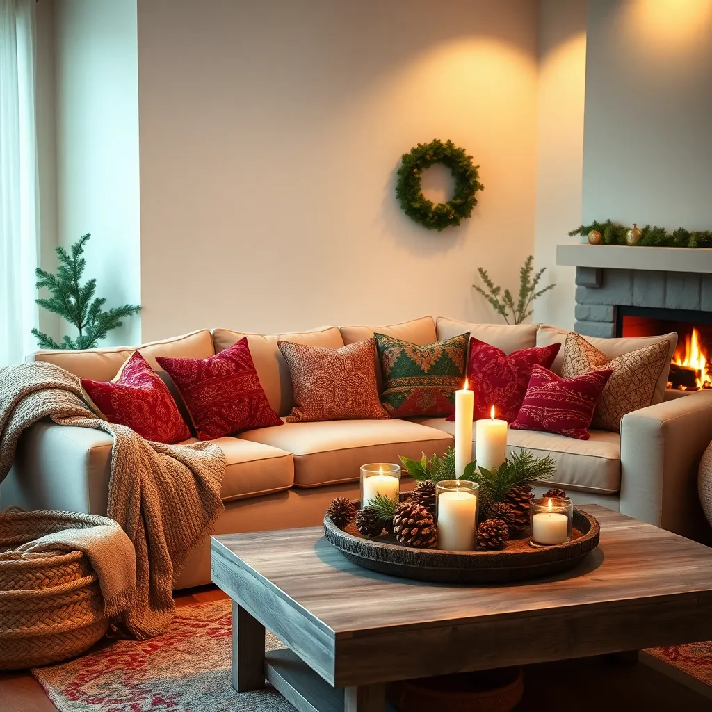 Add Festive Throw Pillows