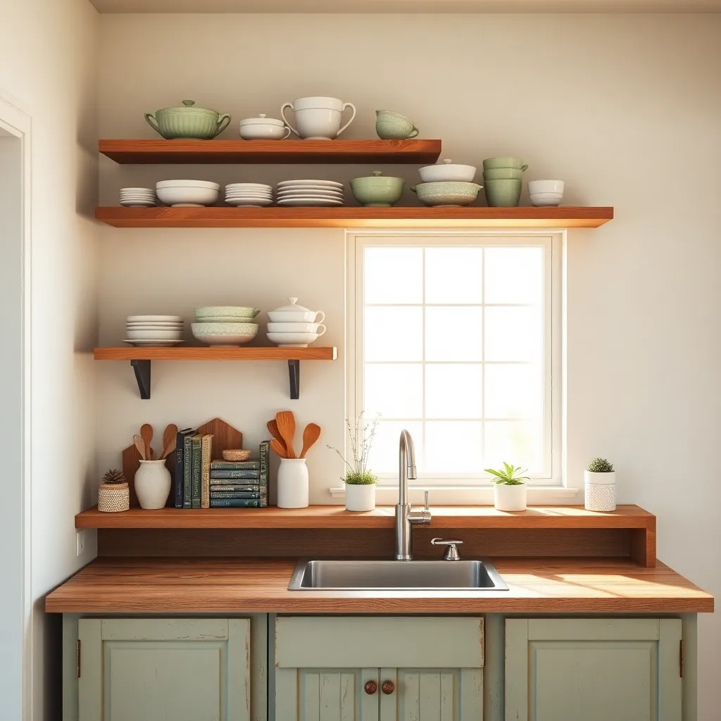 Creating Open Shelving Displays