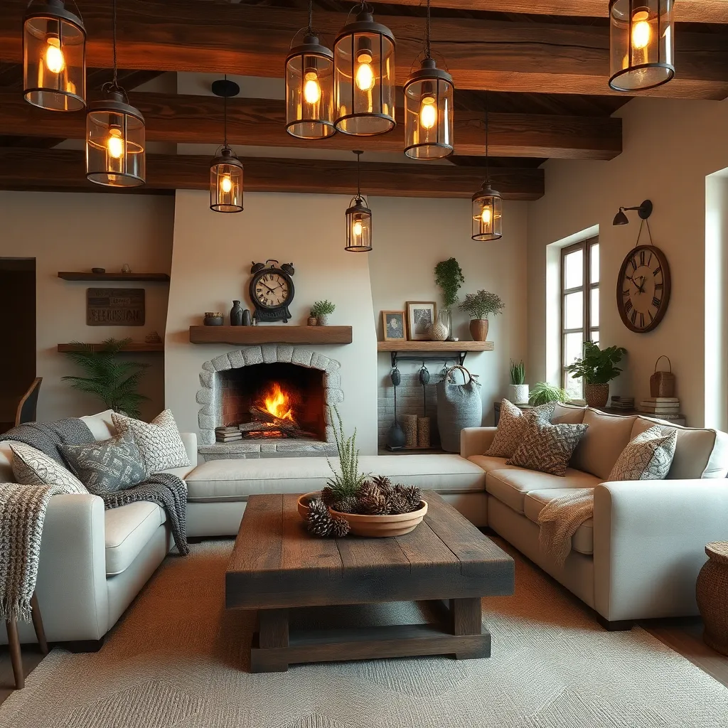 Highlighting Rustic Charm with Lanterns